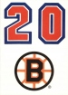 1989-90 Topps Sticker Inserts #31 Boston Bruins DP