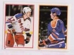 1985/1986 O-Pee-Chee Sticker Inserts / K. Lowe / M. Rogers