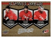 2023-24 Upper Deck MVP Alternate Threads Gold #AT13 Andrei Svechnikov / Jaccob Slavin / Frederik Andersen