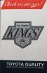 1988-98 Los Angeles Kings HOCKEY Program zápasů 