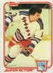 1981-82 Topps #124E Barry Beck SA