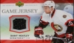 2007-08 Upper Deck Game Jerseys #JHE Dany Heatley mrn pokozen rohy