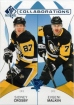 2024-25 SP Authentic Collaborations Blue #C10 Sidney Crosby Evgeni Malkin