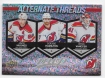 2023-24 Upper Deck MVP Alternate Threads #AT9 Jack Hughes / Dougie Hamilton / Vtek Vanek