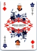 2023-24 O-Pee-Chee Playing Cards #5DIAMONDS Michael Bunting