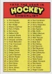 2008/2009 ITG 1972 : The Year In Hockey / Checklist