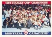 1993-94 Score #487 Canadiens Stanley Cup