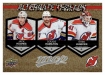 2023-24 Upper Deck MVP Alternate Threads Gold #AT9 Jack Hughes / Dougie Hamilton / Vtek Vanek