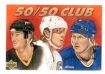 1991-92 Upper Deck #45 The 50/50 Club Lemieux Gretzky Hull