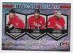 2023-24 Upper Deck MVP Alternate Threads #AT13 Andrei Svechnikov / Jaccob Slavin / Frederik Andersen