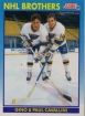 1991-92 Score Canadian Bilingual #338 The Cavallini Brothers/Gino Cavallini/Paul Cavallini