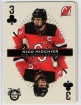 2021-22 O-Pee-Chee Playing Cards #3CLUBS Nico Hischier 
