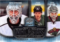 2014-15 Upper Deck MVP NHL Three Stars Player of the Week #3SW111813 Ben Scrivens / Tyler Seguin / Josh Harding	