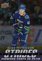 2024-25 Upper Deck Tim Hortons Rookie Retrospective Initial Strides #IS8 Elias Pettersson