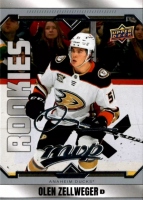2024-25 Upper Deck MVP Silver Script #221 Olen Zellweger RC
