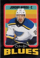2024-25 O-Pee-Chee Retro Black #196 Jordan Kyrou /100