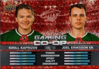 2024-25 Upper Deck Gaming Co-Op Speckle #CGO10 Kirill Kaprizov / Joel Eriksson Ek