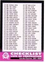 2020-21 O-Pee-Chee Retro Black #400 Checklist