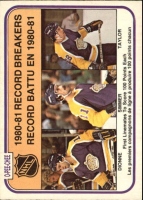  1981-82 O-Pee-Chee #391 Marcel Dionne / Charlie Simmer / Dave Taylor RB/100 points each