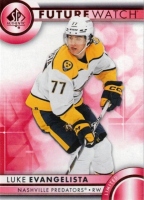 2023-24 SP Authentic Limited Red #117 Luke Evangelista FW