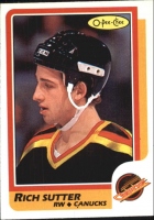 1986-87 O-Pee-Chee #29 Rich Sutter