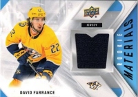 2021-22 Upper Deck Rookie Materials #RMDF David Farrance