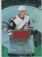 2015-16 Upper Deck Trilogy Rainbow Green #102 Henrik Samuelsson JSY