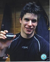 Oficiln fotografie A4 NHL Crosby 100th point + pouzdro na zaven