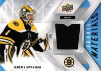 2021-22 Upper Deck Rookie Materials #RMJS Jeremy Swayman