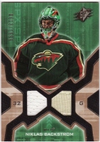 2006-07 SPx #158 Niklas Backstrom JSY RC