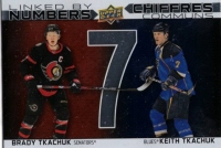2023-24 Upper Deck Tim Hortons Greatest Duos Linked by Numbers #LN1 Brady Tkachuk / Keith Tkachuk