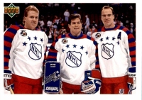 1991-92 Upper Deck #610 All-Star Checklist/ Mark Messier / Mike Richter / Brian Leetch