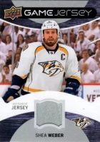 2012-13 Upper Deck Game Jerseys #GJWE Shea Weber H