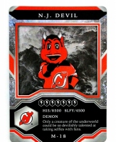 2021-22 Upper Deck MVP Mascot Gaming Cards #M18 N.J. Devil