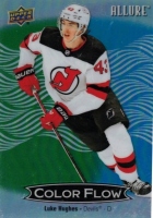 2024-25 Upper Deck Allure Color Flow Green Blue #CFL30 Luke Hughes