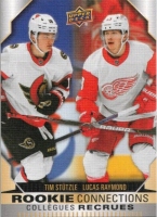 2023-24 Upper Deck Tim Hortons Greatest Duos Rookie Connection #RC11 Tim Stutzle / Lucas Raymond