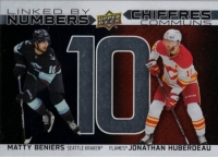 2023-24 Upper Deck Tim Hortons Greatest Duos Linked by Numbers #LN4 Matty Beniers / Jonathan Huberdeau