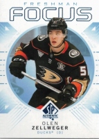 2024-25 SP Authentic Freshman Focus Blue #FF47 Olen Zellweger