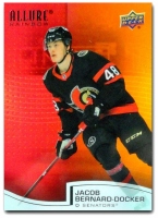 2021-22 Upper Deck Allure Rainbow Red Orange #R21 Jacob Bernard-Docker
