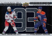 2023-24 Upper Deck Tim Hortons Greatest Duos Linked by Numbers #LN14 Mika Zibanejad / Ryan Nugent-Hopkins