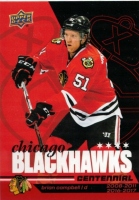 2025-26 Upper Deck Chicago Blackhawks Centennial #6 Brian Campbell