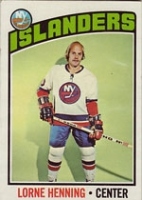 1976-77 Topps #193 Lorne Henning