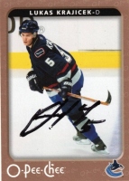 2006-07 O-Pee-Chee #482 Luk Krajek + originln podpis