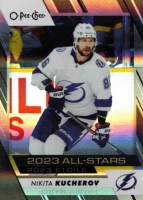 2023-24 O-Pee-Chee Rainbow Black #504 Nikita Kucherov AS */100