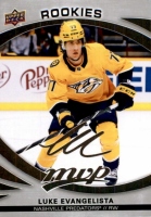 2023-24 Upper Deck MVP Silver Script #239 Luke Evangelista SP