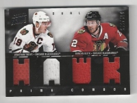 2011-12 Panini Prime Combos Jerseys #4 Duncan Keith Jonathan Toews