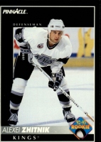 1992-93 Pinnacle #392 Alexei Zhitnik UER/(Drafted in fourth round, not/third as bio indicates)