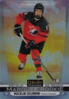 2024-25 O-Pee-Chee '24-25 OPC Platinum Previews Sunset #PMC Macklin Celebrini
