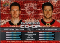 2024-25 Upper Deck Gaming Co-Op Speckle #CGO17 Matthew Tkachuk / Carter Verhaeghe