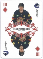 2023-24 O-Pee-Chee Playing Cards #10DIAMONDS Elias Pettersson